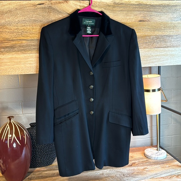 Lauren Ralph Lauren Jackets & Blazers - Vintage Lauren Ralph Lauren Black riding/equestrian ladies size 16 jacket/blazer
